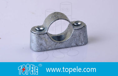 BS31 / BS4568 Conduit Fittings 20mm Malleable Iron Heavy Duty Distance Saddle With Base