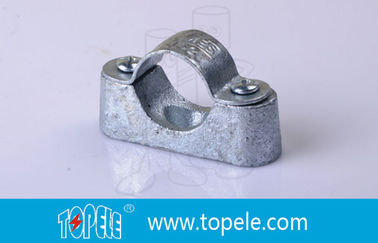 BS31 / BS4568 Conduit Fittings 20mm Malleable Iron Heavy Duty Distance Saddle With Base