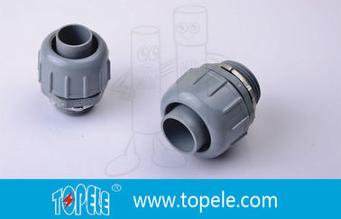 PVC Plastic Flexible Conduit And Fittings Non Metallic Liquid Tight Connectors Straight