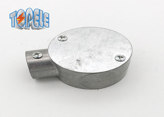 BS 31 Aluminum Circular Box Gi Conduit Fittings 3/4&quot; 1&quot; One Way Terminal Box