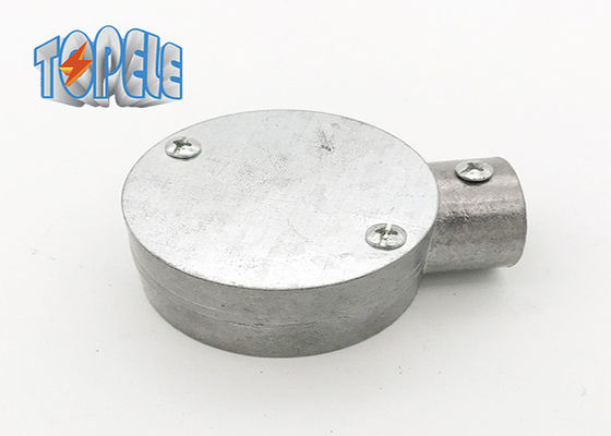 BS 31 Aluminum Circular Box Gi Conduit Fittings 3/4&quot; 1&quot; One Way Terminal Box