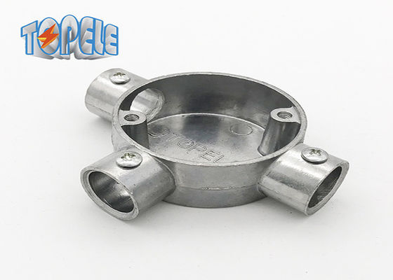 3/4&quot; 1&quot; BS31 Conduit Aluminum Fitting Circular Box 3 Way / Tee Box Iso