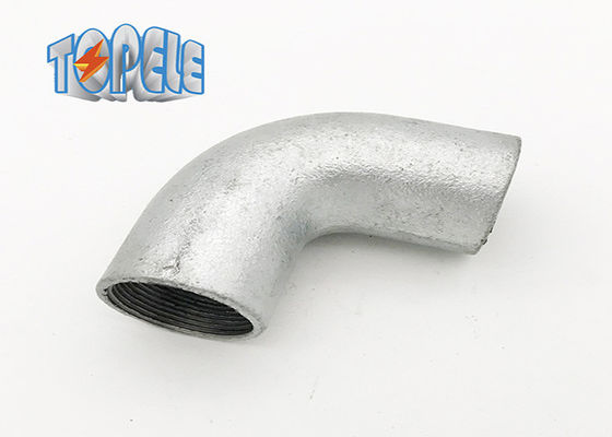 Female Connection BS4568 Conduit Hot Dip Galvanized Malleable Iron Solid Elbow