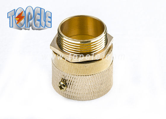 CNC Machine Flexible Conduit And Fittings Brass Male Conduit Hose Adapter