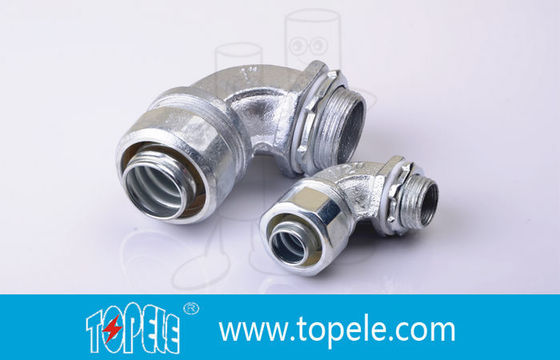 Zinc 90 Degree Liquid Tight Angle Connector Link Pipe