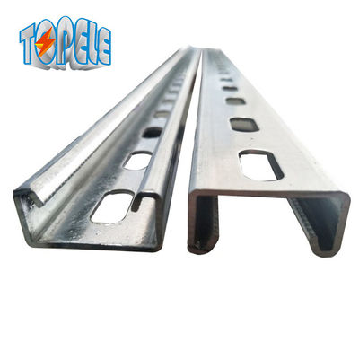 1 - 5/8 Single 10 Feet Steel Unistrut Channel Slotted
