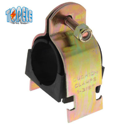 Electroplated Zinc Astm Cushioned Pipe Clamp