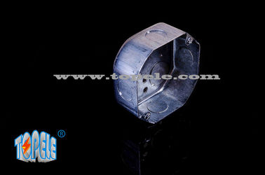 1-7/8&quot; Deep 4” Octagon steel GalvanizedConduit Boxes , Draw construction , tWith five 1/2&quot; and four 3/4&quot; KOS