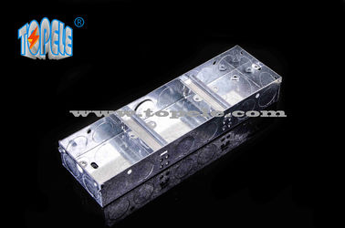 Metallic Ceiling Conduit Wall Electrical Boxes And Covers 1+1+1 Gang