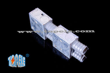 Electrical Boxes / 2-Gang British Standard Metal Conduit Box with PVC , Switch Box