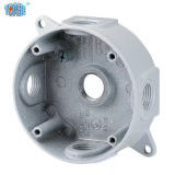 4&quot;Round 5 Hole Aluminum Weatherproof Electrical Boxes Powder Coat