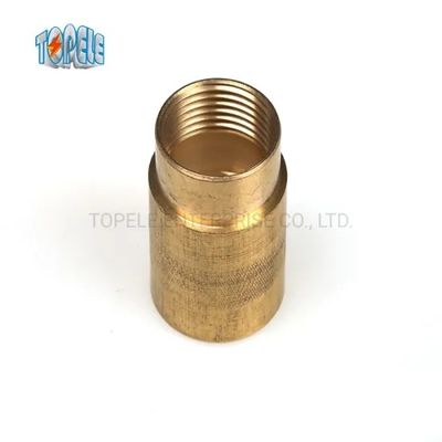 Brass Flex Metal Conduit Fittings Long Short Type Male Hexagon Bush