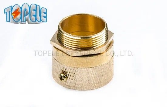 Brass Flex Metal Conduit Fittings Long Short Type Male Hexagon Bush