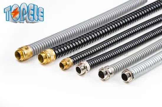 Brass Flex Metal Conduit Fittings Long Short Type Male Hexagon Bush