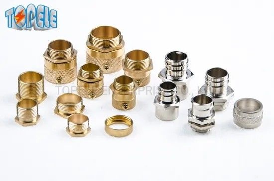 Brass Flex Metal Conduit Fittings Long Short Type Male Hexagon Bush