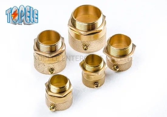 Brass Flex Metal Conduit Fittings Long Short Type Male Hexagon Bush