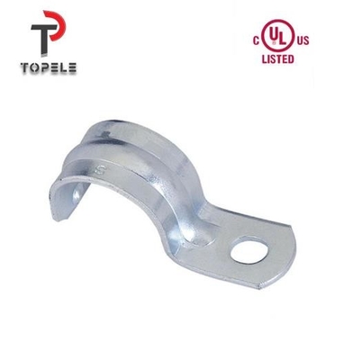 Zinc Plated Steel One Hole EMT Conduit Strap EMT Conduit And Fittings