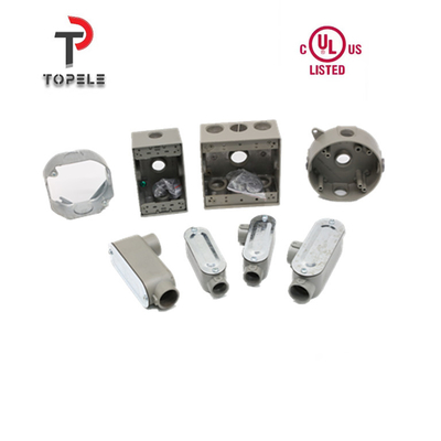 Electrical Square Junction Box Galvanized Steel Drawn Type
