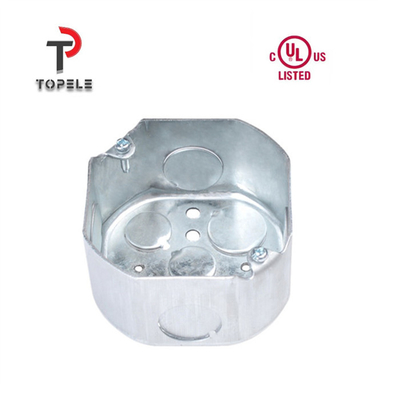 Octagonal Electrical Conduit Box TOPELE 54151 / 54161 / 54171 Galvanized Steel