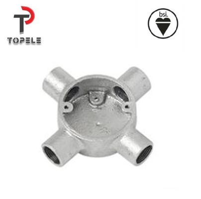 Four Way Terminal Circular Junction Box Malleable BS4568 BS31