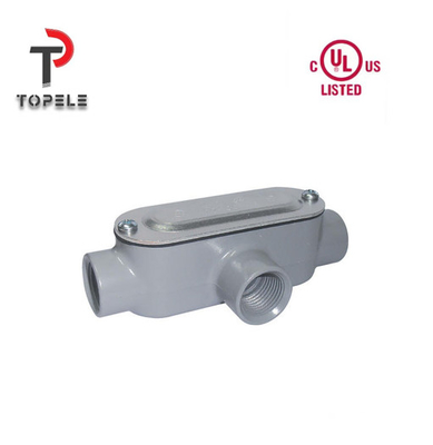 Threaded Aluminum Die Cast Rigid Conduit Body T Type 1/2" To 4"