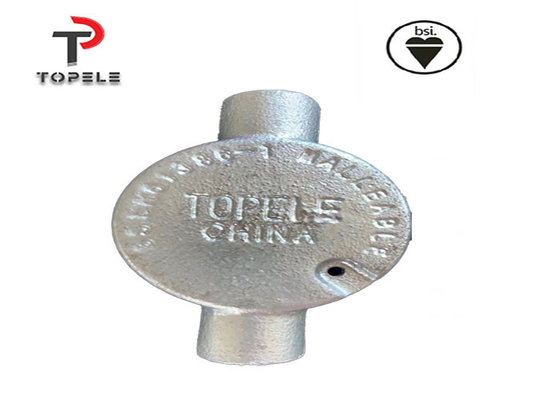 2 Way Circular Junction Box Malleable Iron Round Electrical Hot Dipped