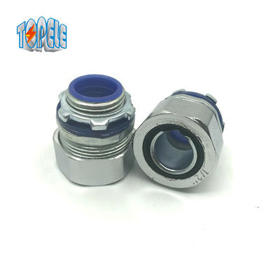 Zinc Straight 3/8" Liquid Tight Flexible Metal Conduit Connector